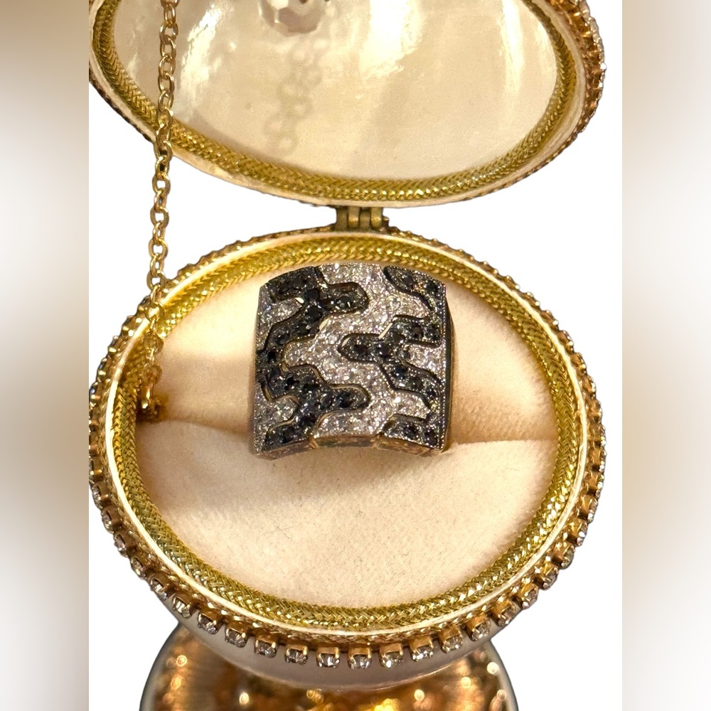 Lovely Sterling silver 925  Dee Berkeley DBJ CZ statement ring